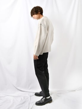 「Dr. Martens（ドクターマーチン）のDR.MARTENS / ドクターマーチン : WINGTIP BROGUE #（ドレスシューズ）」を使った、ぬぬーしゅさん（メンズ・172cm）の冬コーディネート