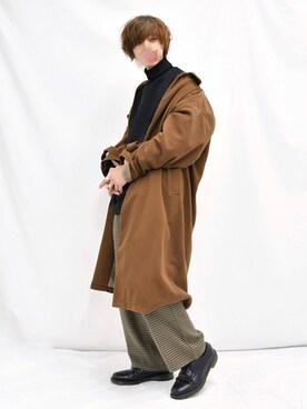 「Dr. Martens（ドクターマーチン）のDR.MARTENS / ドクターマーチン : WINGTIP BROGUE #（ドレスシューズ）」を使った、ぬぬーしゅさん（メンズ・172cm）の冬コーディネート