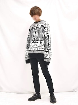 「Dr. Martens（ドクターマーチン）のDR.MARTENS / ドクターマーチン : WINGTIP BROGUE #（ドレスシューズ）」を使った、ぬぬーしゅさん（メンズ・172cm）の冬コーディネート