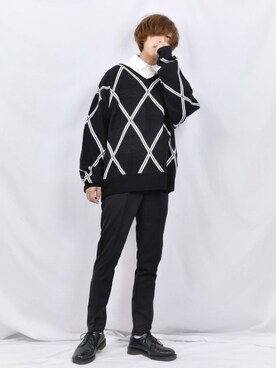 「Dr. Martens（ドクターマーチン）のDR.MARTENS / ドクターマーチン : WINGTIP BROGUE #（ドレスシューズ）」を使った、ぬぬーしゅさん（メンズ・172cm）の冬コーディネート