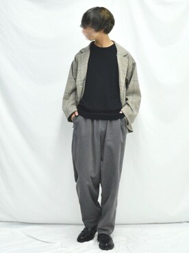 「Dr. Martens（ドクターマーチン）のDR.MARTENS / ドクターマーチン : WINGTIP BROGUE #（ドレスシューズ）」を使った、ぬぬーしゅさん（メンズ・172cm）の冬コーディネート