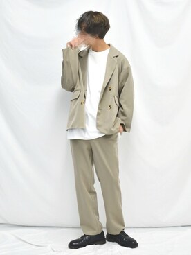 「Dr. Martens（ドクターマーチン）のDR.MARTENS / ドクターマーチン : WINGTIP BROGUE #（ドレスシューズ）」を使った、ぬぬーしゅさん（メンズ・172cm）の冬コーディネート