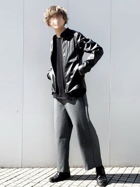 PairPairのライダースジャケットを使った人気ファッション