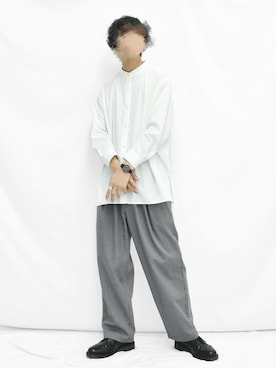 「Dr. Martens（ドクターマーチン）のDR.MARTENS / ドクターマーチン : WINGTIP BROGUE #（ドレスシューズ）」を使った、ぬぬーしゅさん（メンズ・172cm）の春コーディネート