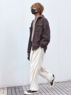 「ジャックパーセル」｜「アイテム（スリッポン）」を使った、ぬぬーしゅさん（メンズ・172cm）の春コーディネート