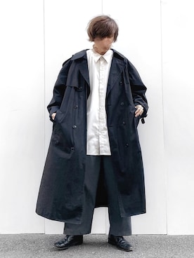 「バーバリー」｜「アイテム（その他）」を使った、ぬぬーしゅさん（メンズ・172cm）の春コーディネート