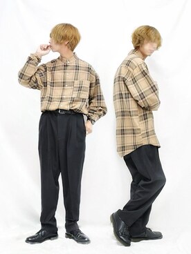 「Dr. Martens（ドクターマーチン）のDR.MARTENS / ドクターマーチン : WINGTIP BROGUE #（ドレスシューズ）」を使った、ぬぬーしゅさん（メンズ・172cm）の春コーディネート