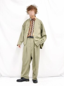 「Dr. Martens（ドクターマーチン）のDR.MARTENS / ドクターマーチン : WINGTIP BROGUE #（ドレスシューズ）」を使った、ぬぬーしゅさん（メンズ・172cm）の春コーディネート