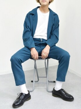 「Dr. Martens（ドクターマーチン）のDR.MARTENS / ドクターマーチン : WINGTIP BROGUE #（ドレスシューズ）」を使った、ぬぬーしゅさん（メンズ・172cm）の春コーディネート