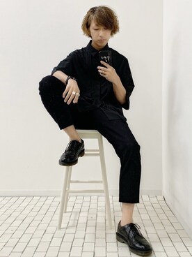 「Dr. Martens（ドクターマーチン）のDR.MARTENS / ドクターマーチン : WINGTIP BROGUE #（ドレスシューズ）」を使った、ぬぬーしゅさん（メンズ・172cm）の春コーディネート
