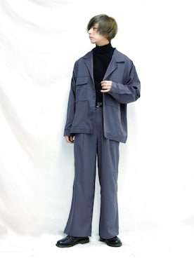 「Dr. Martens（ドクターマーチン）のDR.MARTENS / ドクターマーチン : WINGTIP BROGUE #（ドレスシューズ）」を使った、ぬぬーしゅさん（メンズ・172cm）の秋コーディネート