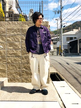 「BIG MAC（ビッグマック）のアイテム（その他パンツ）」を使った、adgjmさん（メンズ・177cm）の春コーディネート
