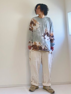 「BIG MAC（ビッグマック）のアイテム（その他パンツ）」を使った、adgjmさん（メンズ・177cm）の春コーディネート