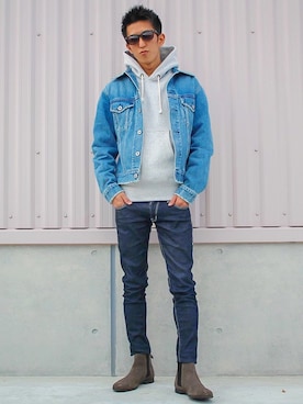 「VANQUISH（ヴァンキッシュ）のアイテム（ジャケット/アウター）」を使った、kenstagram419さん（メンズ・170cm）の冬コーディネート