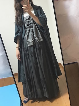 「LA BELLE ETUDE（ラベルエチュード）のアイテム（ジャケット/アウター）」を使った、なつきゆかりさん（レディース・161cm）の春コーディネート
