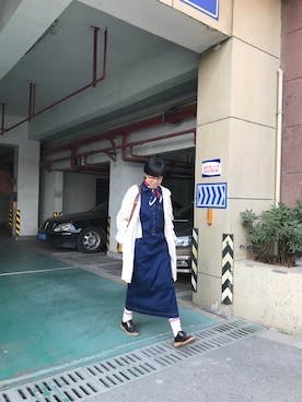 「PULL&BEAR（プルアンドベア）のアイテム（その他シューズ）」を使った、heyjudyyさん（レディース・171cm）の冬コーディネート
