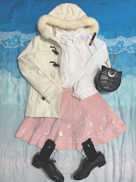 「オックスフォードシューズ」｜「アイテム（ジャケット/アウター）」を使った、Jasmineさん（レディース・165cm）の冬コーディネート