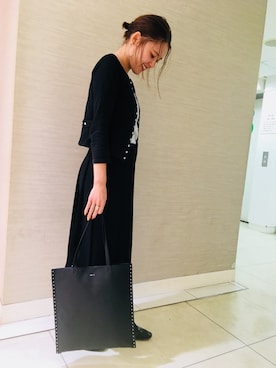 「agnes b.（アニエスベー）のアイテム（バッグ）」を使った、VOYAGE池袋西武さん（レディース・159cm）の秋コーディネート