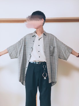 「OCTAVE OCTAVE（オクターブオクターブ）のアイテム（ソックス/靴下）」を使った、けんたろすさん（メンズ・175cm）の夏コーディネート