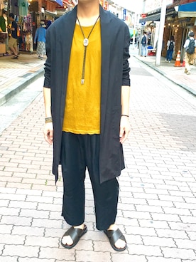 「OURET（オーレット）のアイテム（パンツ）」を使った、輝さん（メンズ・173cm）の夏コーディネート