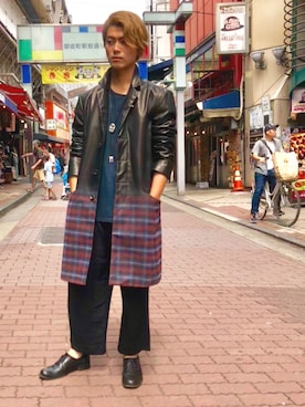「OURET（オーレット）のアイテム（パンツ）」を使った、輝さん（メンズ・173cm）の夏コーディネート