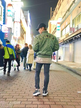「surt（サート）のアイテム（ジャケット/アウター）」を使った、輝さん（メンズ・173cm）の冬コーディネート
