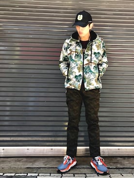 「surt（サート）のアイテム（帽子）」を使った、輝さん（メンズ・173cm）の春コーディネート
