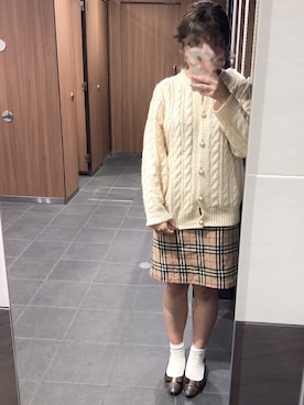 「VINTAGE（ヴィンテージ）のアイテム（パンプス）」を使った、mooe99さん（レディース・154cm）の秋コーディネート