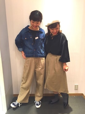 菜緒さん（レディース・154cm）の秋コーディネート