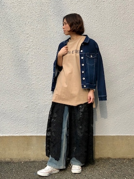 「Bou Jeloud」｜「アイテム（ジャケット/アウター）」を使った、tachiさん（レディース・162cm）の春コーディネート