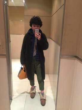 柏原さん（レディース・165cm）の冬コーディネート