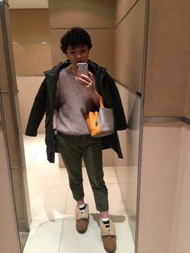 柏原さん（レディース・165cm）の冬コーディネート