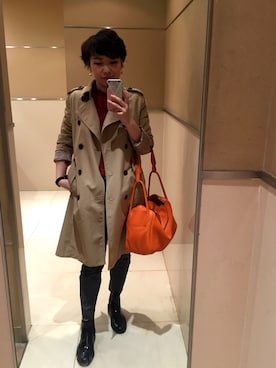 柏原さん（レディース・165cm）の春コーディネート