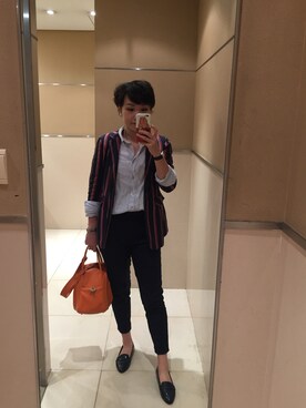 柏原さん（レディース・165cm）の秋コーディネート