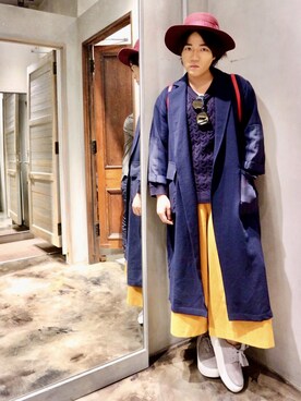 「override 」｜「アイテム（その他アウター）」を使った、mchさん（メンズ・168cm）の春コーディネート