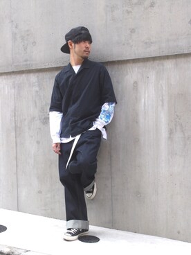 「salvy;（サヴィー）のアイテム」を使った、🥑ke-toさん（メンズ・171cm）の春コーディネート