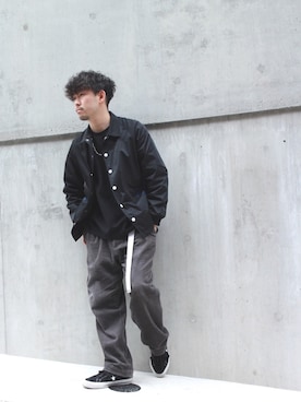 「FACETASM（ファセッタズム）のアイテム（その他アウター）」を使った、🥑ke-toさん（メンズ・171cm・20代）の冬コーディネート