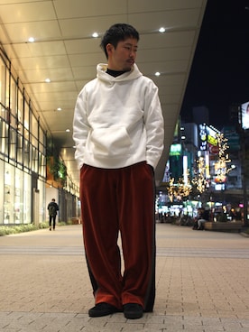 「Journal Standard TRISECT（トライセクト）のアイテム（パーカー）」を使った、🥑ke-toさん（メンズ・171cm）の冬コーディネート