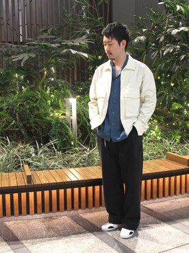 「BASISBROEK（バシスブルック）のアイテム（デニムパンツ）」を使った、🥑ke-toさん（メンズ・171cm）の冬コーディネート