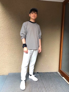 「45R（フォーティファイブアール）のアイテム（財布/小物）」を使った、Kenny Chowさん（メンズ・173cm）の夏コーディネート