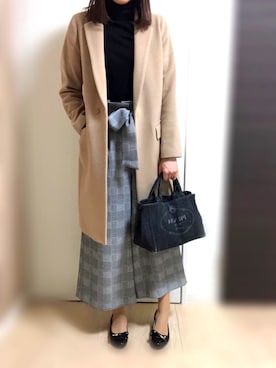 「JUSGLITTY（ジャスグリッティー）のアイテム（パンツ）」を使った、yuuuuさん（レディース・160cm）の冬コーディネート