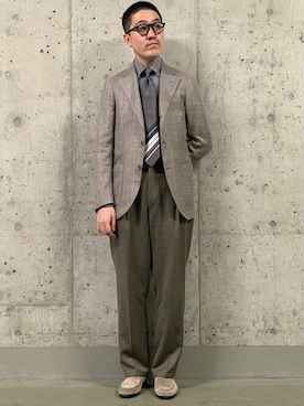 「ストライプネクタイ」｜蒲生さん（メンズ・170cm）の冬コーディネート