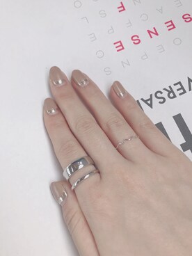 「3coins（3coins）のアイテム（リング、シルバー系）」を使った、pinkoさん（レディース）の夏コーディネート