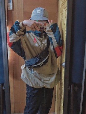 「5（ファイブ）のアイテム（パーカー）」を使った、Aka. huiさん（レディース・153cm）の夏コーディネート