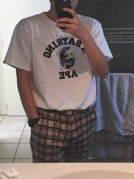 「URBAN OUTFITTERS（アーバンアウトフィッターズ）のアイテム（その他パンツ）」を使った、Blondieさん（メンズ・183cm）の夏コーディネート