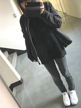 「宅飲み」｜ｲｹﾀﾞさん（レディース・161cm）の冬コーディネート