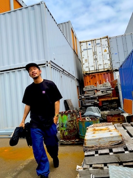 「LQQK STUDIO（ルックスタジオ）のアイテム」を使った、akhrさん（メンズ・176cm）の春コーディネート