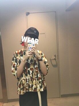 「unrelaxing（アンリラクシング）のアイテム（キャップ）」を使った、pororiさん（レディース・163cm）の春コーディネート