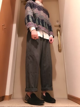 「MALAIKA（マライカ）のアイテム（アクセサリー）」を使った、れんさん（メンズ・174cm）の春コーディネート