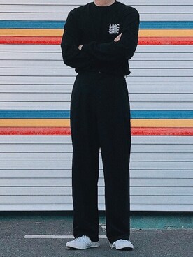 「LMCのアイテム（トップス）」を使った、whereismykaraageさん（メンズ・173cm）の春コーディネート